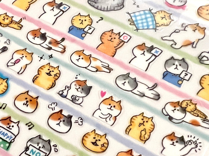 Goro-Goro Nyansuke Cats Vol. 2 Sticker Sheet