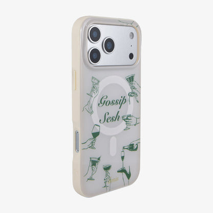 Gossip Sesh Beige MagSafe® Compatible iPhone Case