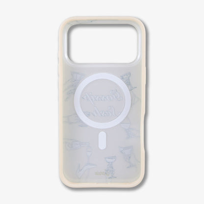 Gossip Sesh Beige MagSafe® Compatible iPhone Case