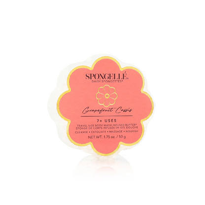 Spongellé | Bestsellers: Summer, Weddings, Christmas 2026 Grapefruit Cassis Daisy Spongette | Soap Sponge | Soap | Spa