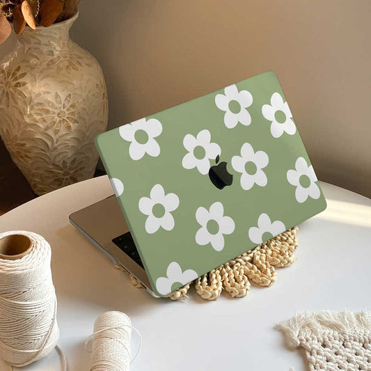 Green Blossoms | Macbook Case - IMCASE
