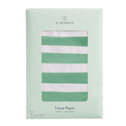 E. Frances Paper Green Stripe Tissue Paper