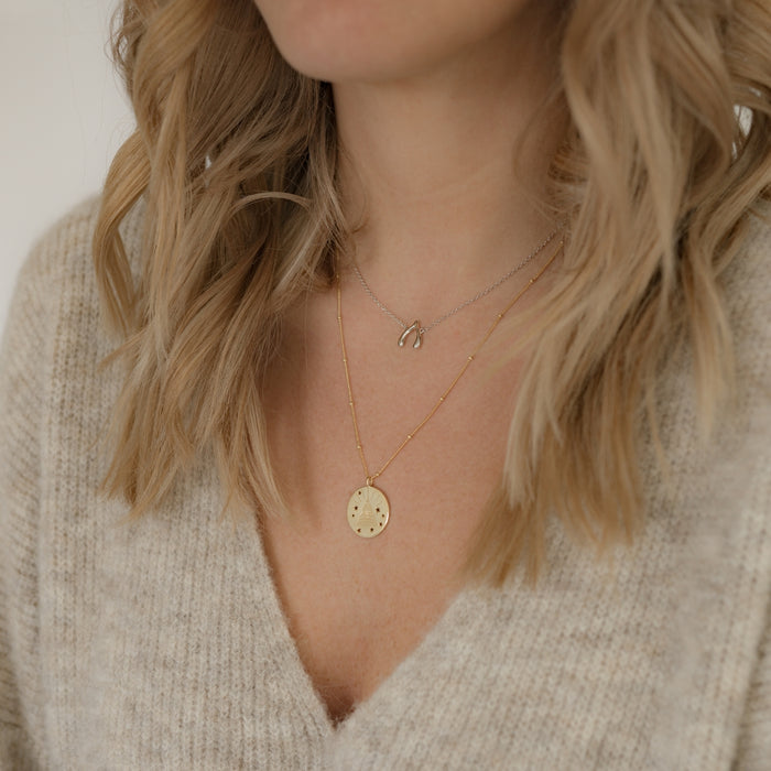 Hals Kette allsehendes Auge gold