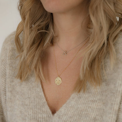 Hals Kette allsehendes Auge gold