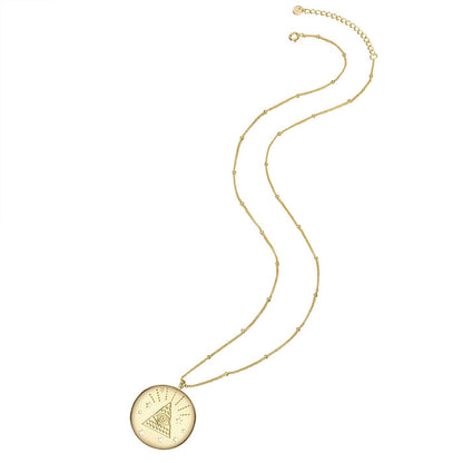 Hals Kette allsehendes Auge gold