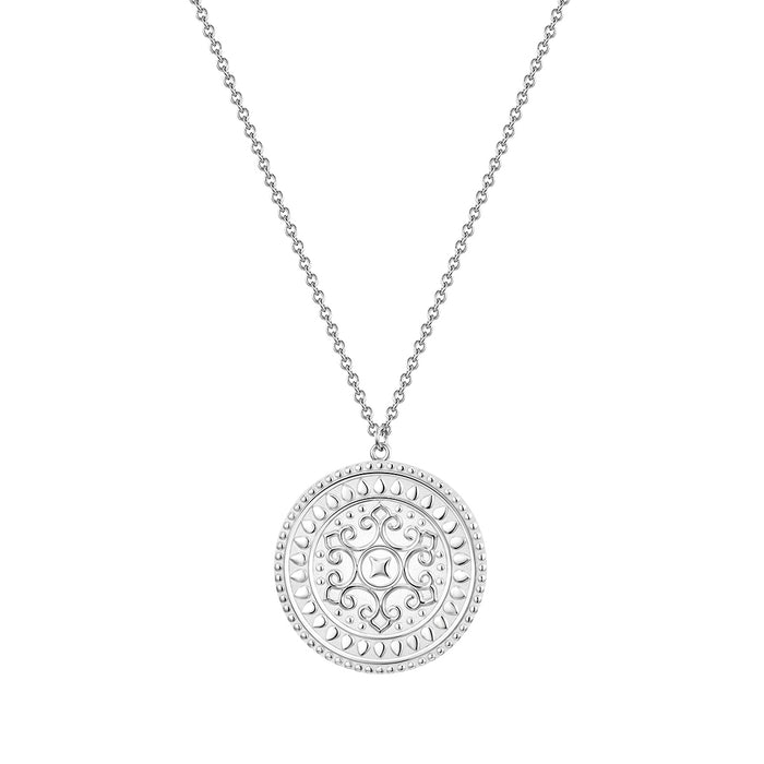 Hals Kette Münze silber