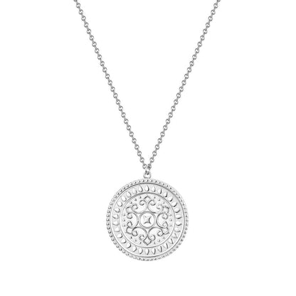 Hals Kette Münze silber
