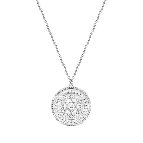Hals Kette Münze silber