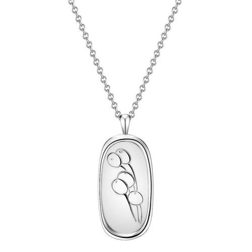 Halskette Damen Blume silber