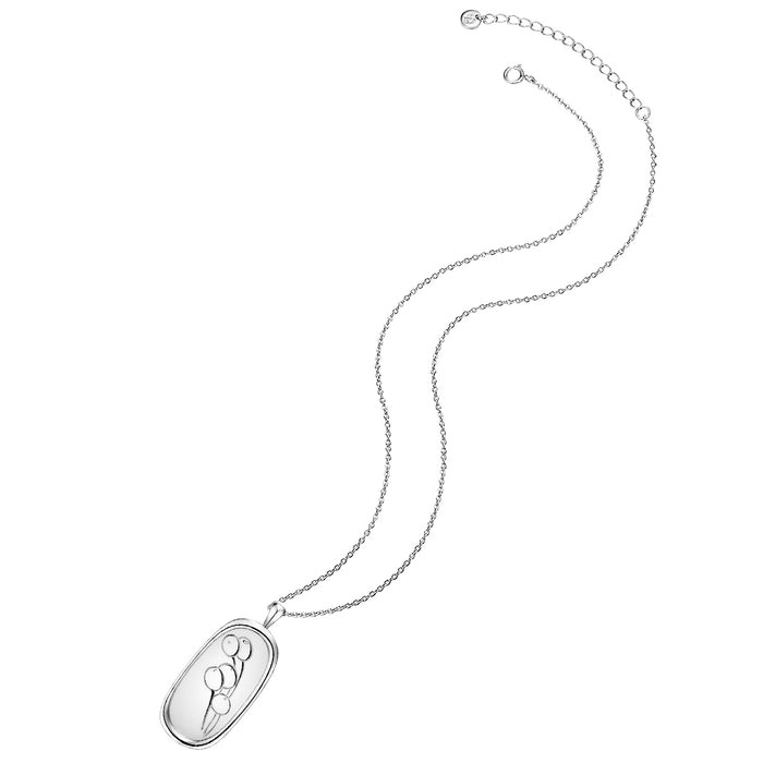 Halskette Damen Blume silber