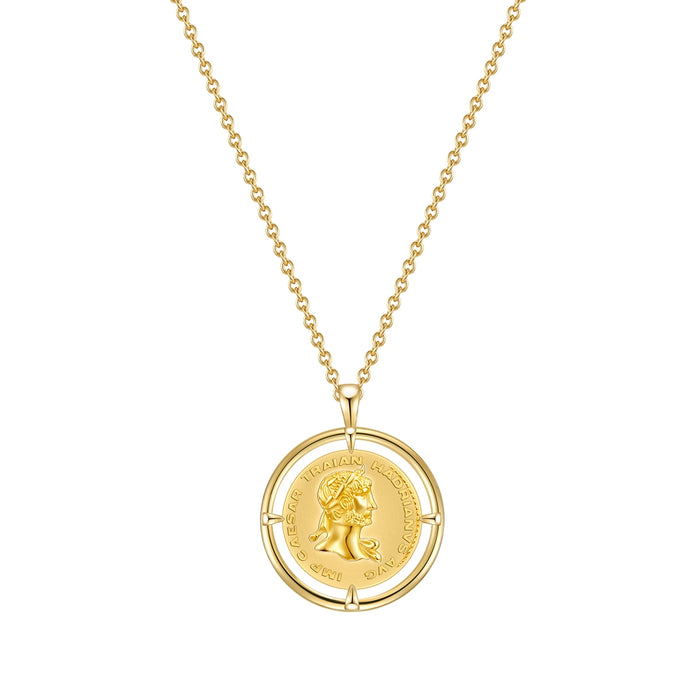 Halskette Münze gold