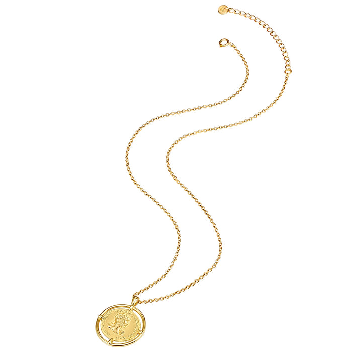 Halskette Münze gold
