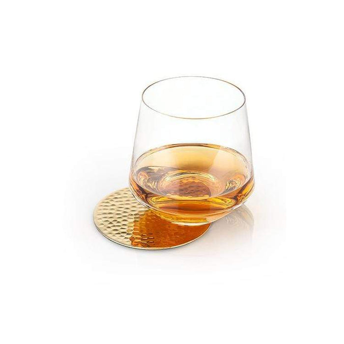 Custom Hammered Brass Coasters - Corporate Gifts