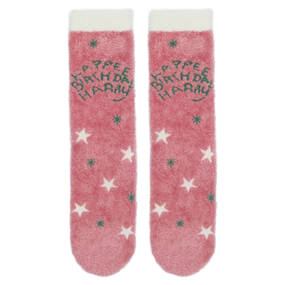 Happee Birthdae Cozy Socks