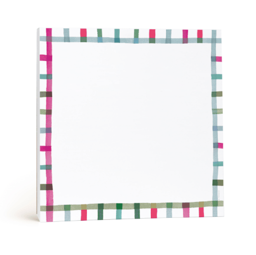 E. Frances Notes and Journals Happy Plaid Chunky Notepad