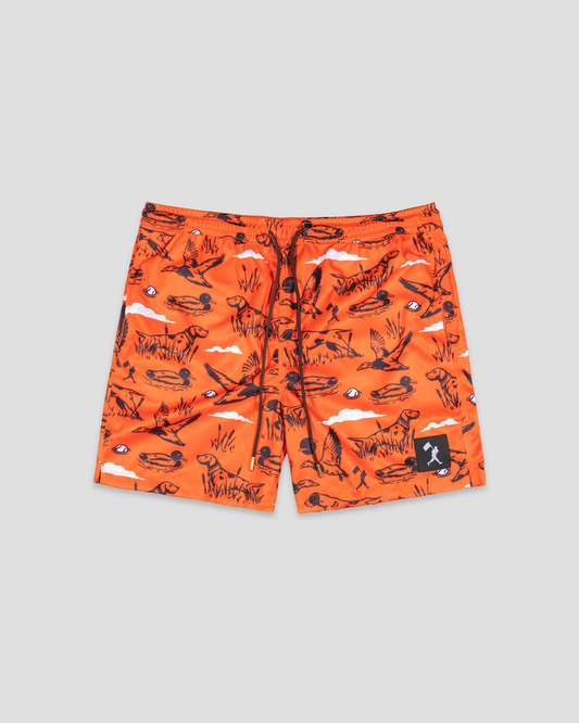 Hardball Hunter Diamond Air Mesh Shorts (Blaze Orange) - Youth