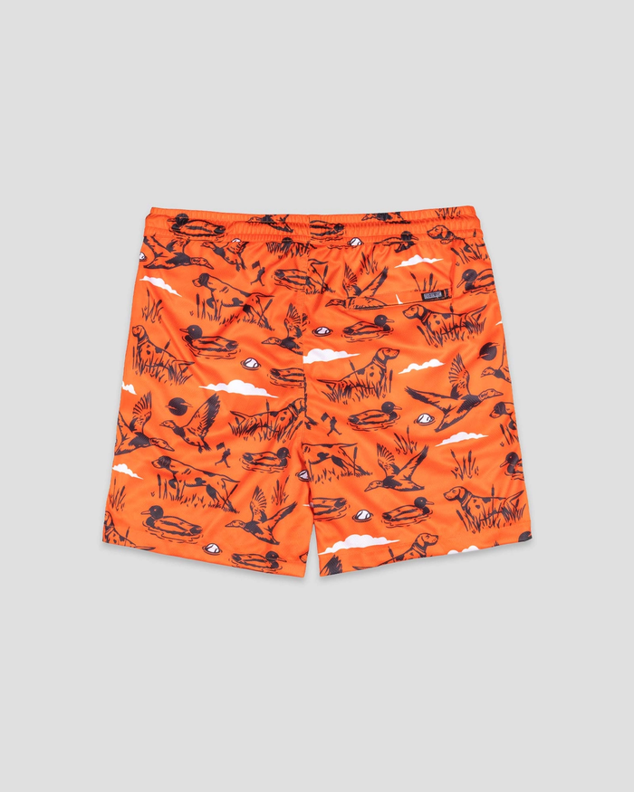 Hardball Hunter Diamond Air Mesh Shorts (Blaze Orange) - Youth