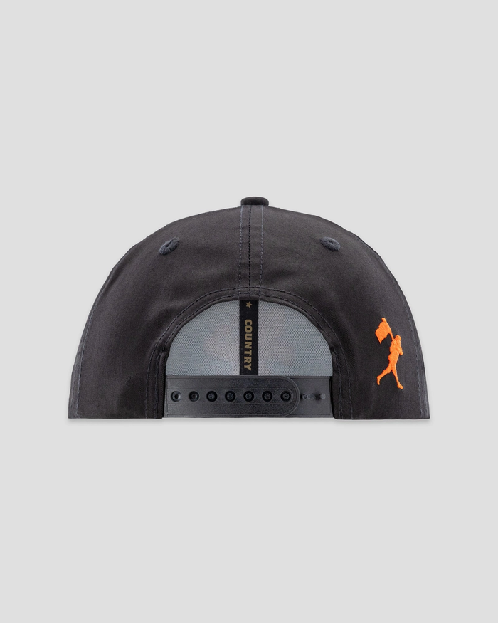 Hardball Hunter Five Panel Rope Cap - Black