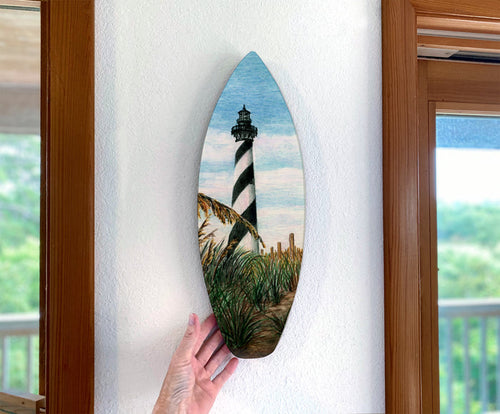 Hatteras Seaoats Surfboard Wall Art