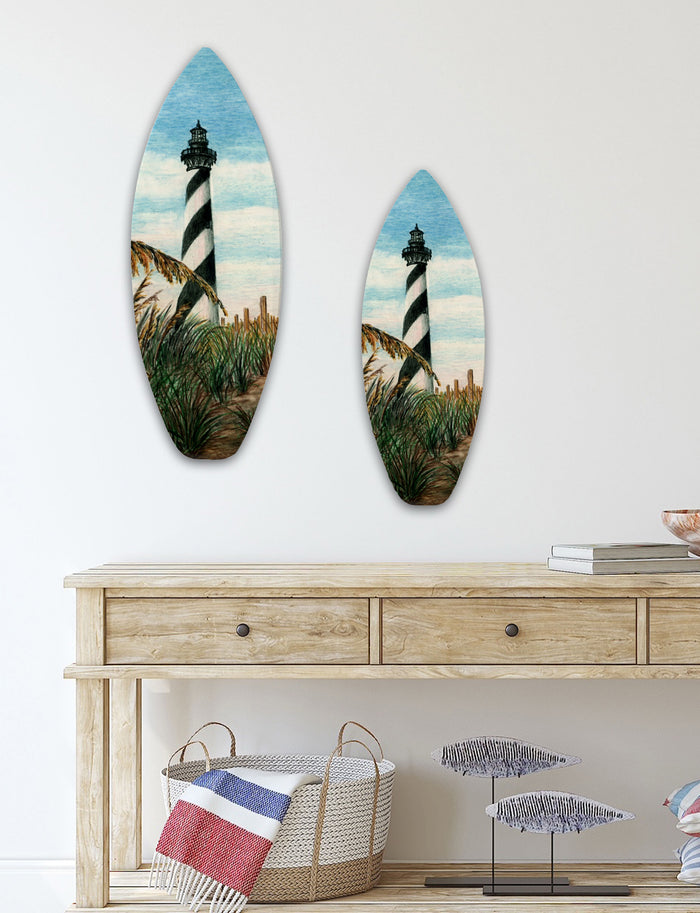 Hatteras Seaoats Surfboard Wall Art