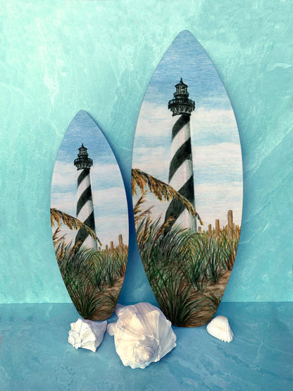 Hatteras Seaoats Surfboard Wall Art