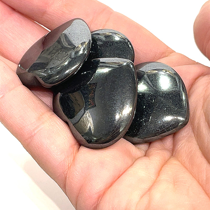 Hematite gemstone Heart Carving / Shape