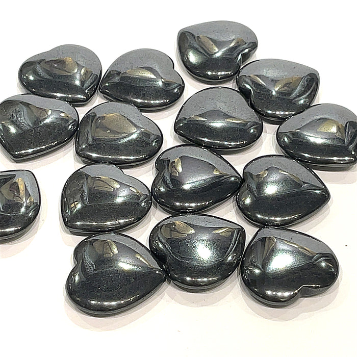 Hematite gemstone Heart Carving / Shape