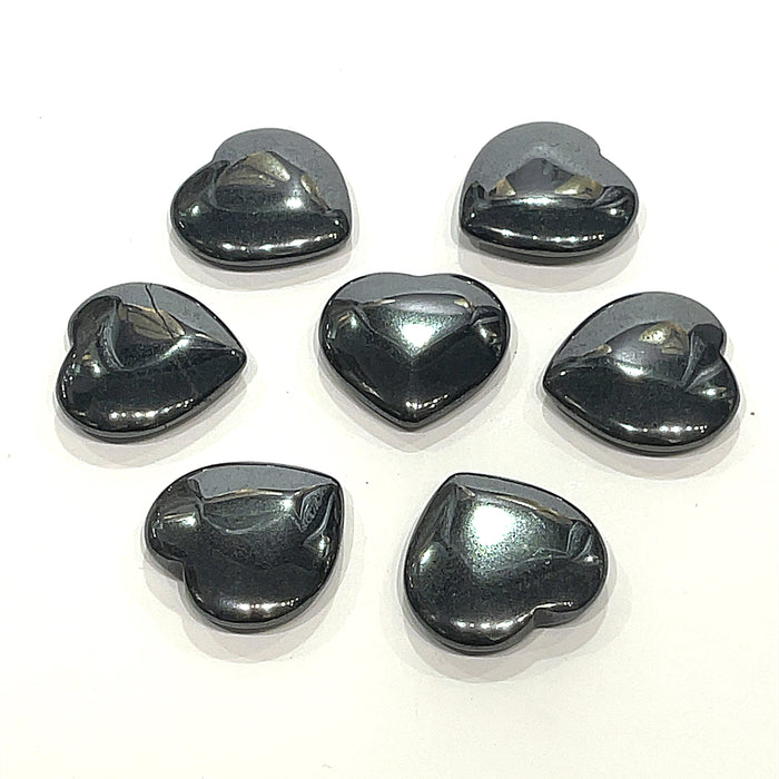 Hematite gemstone Heart Carving / Shape
