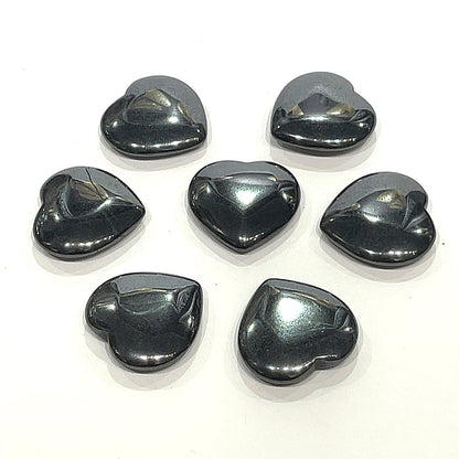 Hematite gemstone Heart Carving / Shape