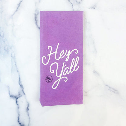 Hey Y'all Lavender Towel