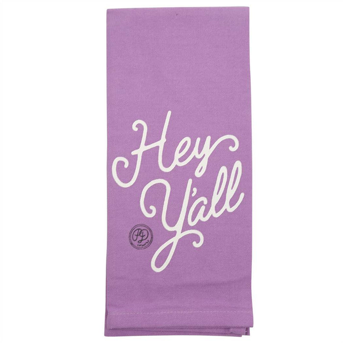 Hey Y'all Lavender Towel
