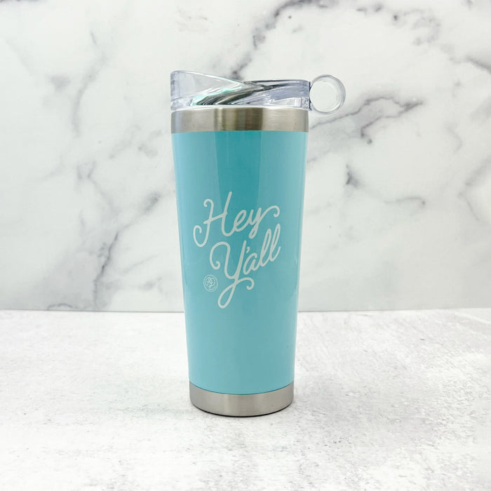 Hey Y'all Turquoise Stainless Steel 26oz. Tumbler