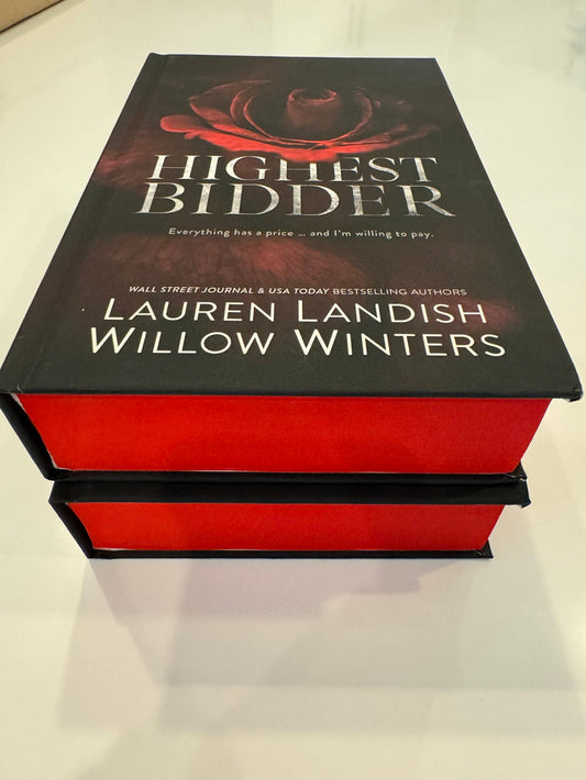 Highest Bidder Box Set Hardback With Red Sprayed Edge