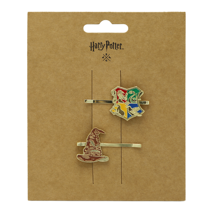 Hogwarts Crest Hair Clips 2-pack