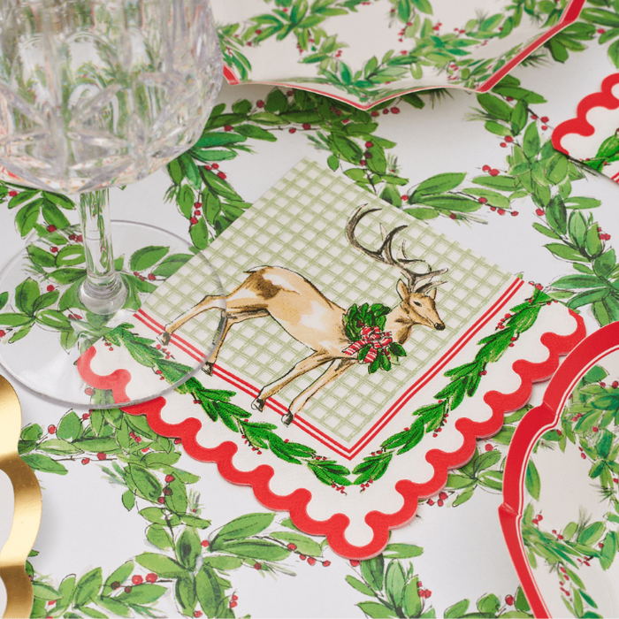 Sophistiplate Holly Berry Cocktail Napkins/26pk