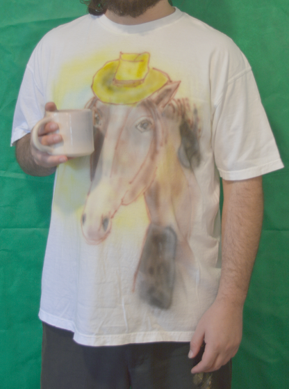 Horse Portrait Shirt - X Large - Juice Ceramics