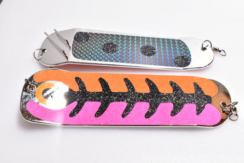 Hyper Vis Lure Tape 8.5" Double Finned Flasher