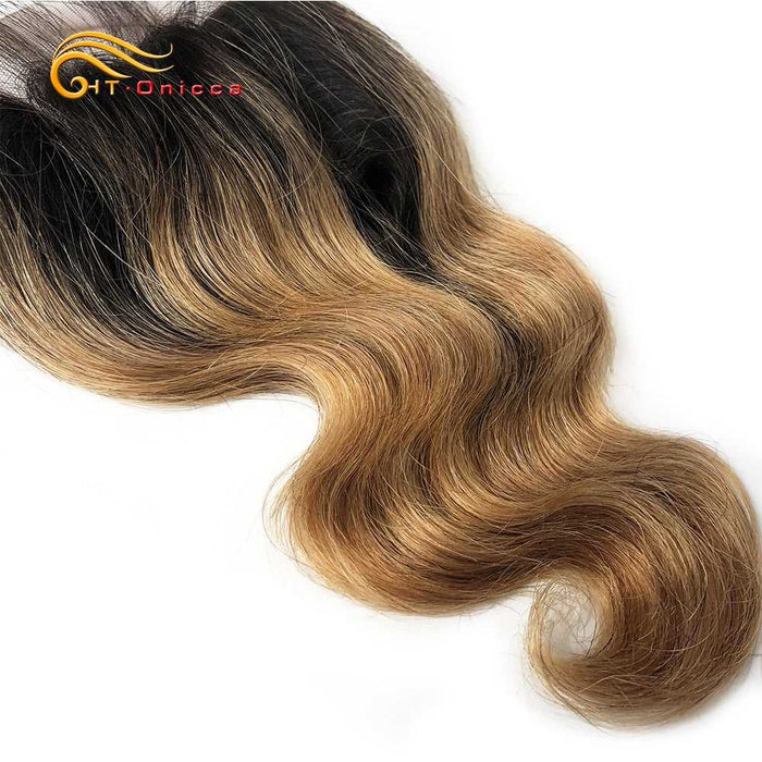 Indian loose wave 4 bundles with closure, 100% Remy human hair