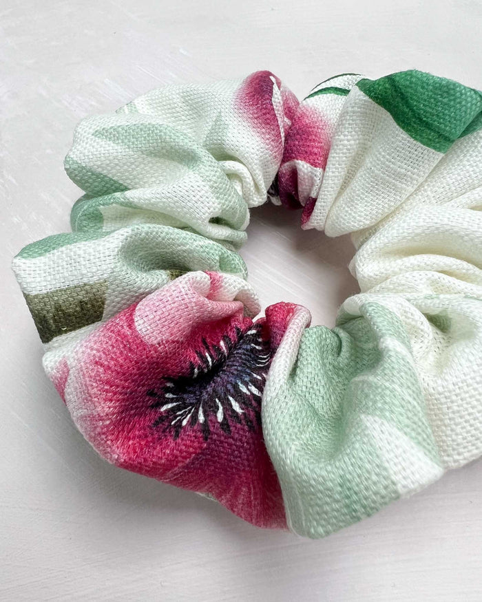 Ivory Linen Scrunchie - Diane Hill