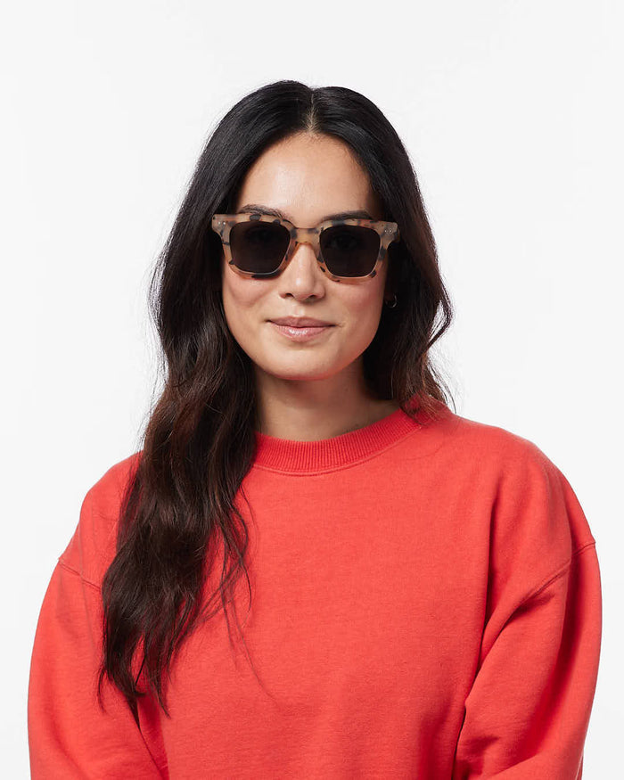 Izipizi Sunglasses #ROAD - Light Tortoise - Soft Grey Lenses