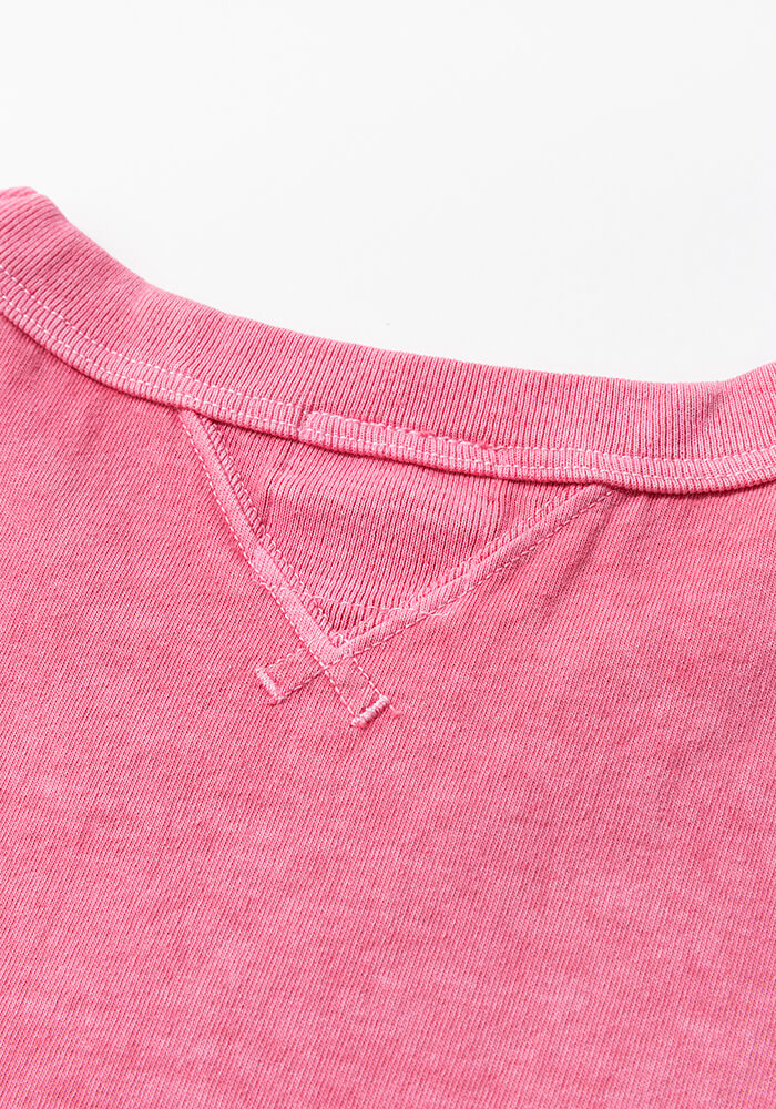 Jackman Rib T-Shirt - Fade Rose