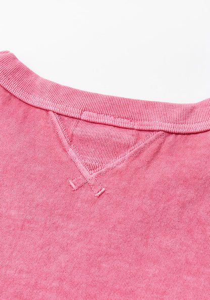 Jackman Rib T-Shirt - Fade Rose