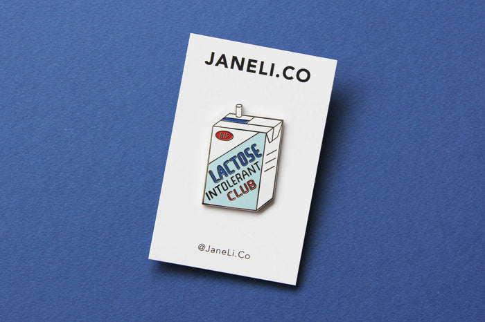 JaneLi.Co - Lactose Intolerant Club Enamel Pin