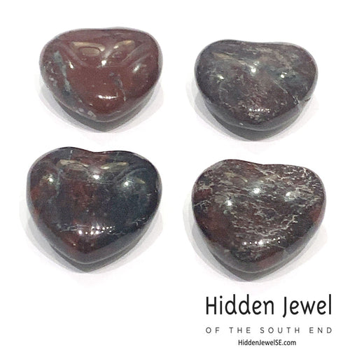 Jasper, Brecciated   Gemstone Hearts