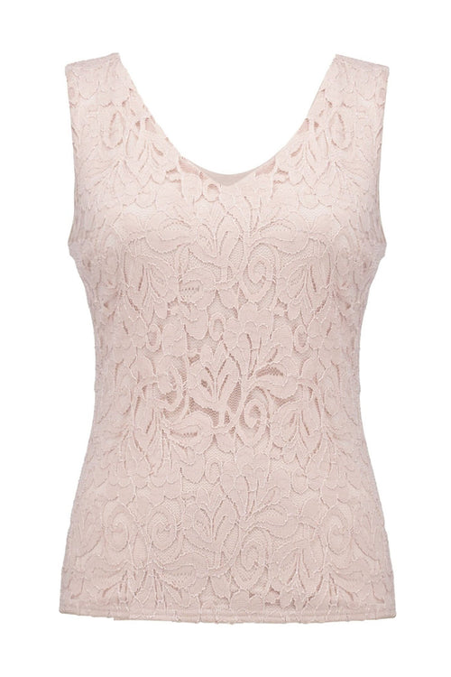 Joseph Ribkoff 251760 Pink Quartz Lace Camisole Top - Dotique