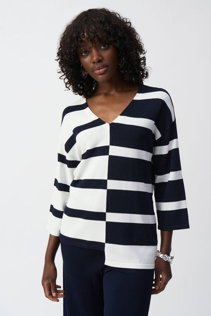 joseph-ribkoff-striped-sweater-knit-v-neck-pullover-251914