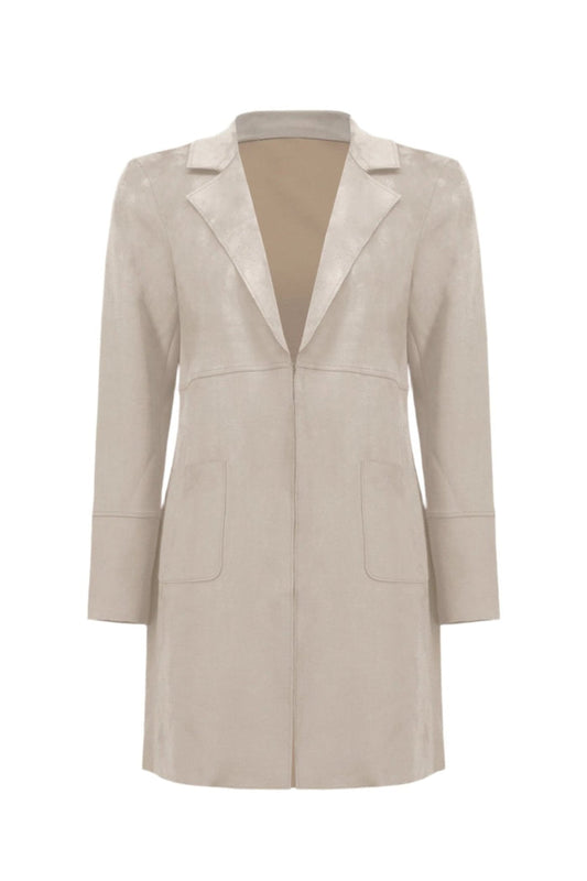 Joseph Ribkoff Scuba Suede Straight Jacket 251941
