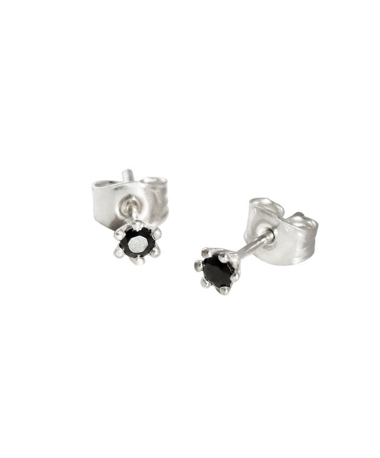 Julie Diamantörhängen, Svarta diamanter 0,10 ct.