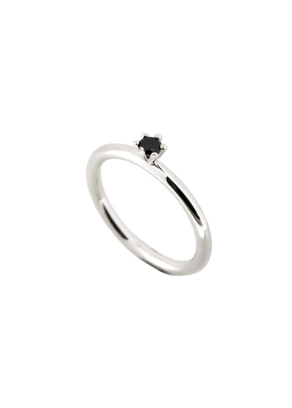 Julie Diamantring, Svart diamant 0,10 ct