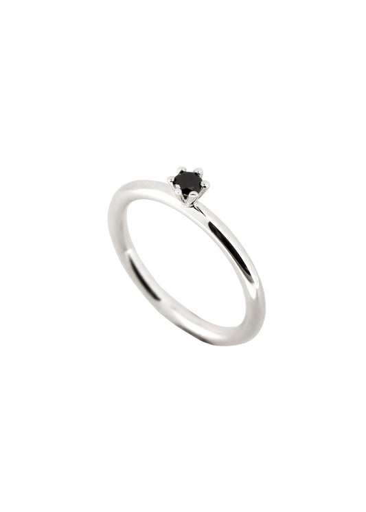 Julie Diamantring, Svart diamant 0,10 ct